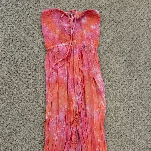 Tiare Hawaii Flynn maxi dress in pink coral - Picture 2 of 2